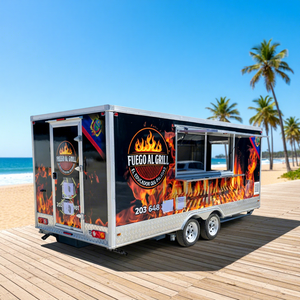 Custom Size Equipment Mobile Kitchen Restaurant <strong>Food</strong> <strong>Cart</strong> Fast <strong>Food</strong> Truck Mobile Tacos Truck <strong>Food</strong> Trailer With Kitchen Equipment - Product Image 1