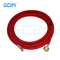 Torche à gaz CO2 Tig refroidie à l'eau OCIM WP20, câble flexible rouge de 4 m avec connecteur M16*1.5