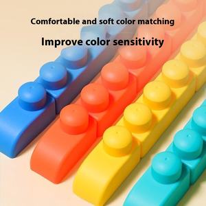 บล็อกยางนุ่มขนาดใหญ่สำหรับเด็กอายุ <span class=keywords><strong>1</strong></span> ปี ของเล่นเสริม<span class=keywords><strong>พัฒนาการ</strong></span>แบบประกอบเอง พร้อมถังเก็บของสำหรับเด็กชายและเด็กหญิง - Product Image 4