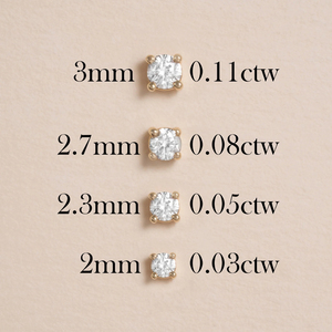Natürliche Diamant-Ohrringe für Damen und Herren, Modeschmuck, 18k <span class=keywords><strong>Gold</strong></span>-Ohrringe, Diamant-Ohrstecker - Product Image 5