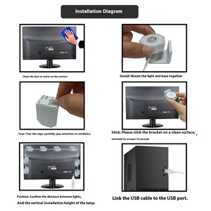Aplicación inteligente <span class=keywords><strong>Bluetooth</strong></span> 2,4G Control remoto TV retroiluminación tira <span class=keywords><strong>LED</strong></span> con lente óptica de ojo de gato USB 5V RGB iluminación para cine en casa - Product Image 4