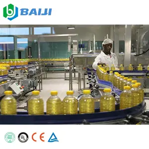 2 in 1 monoblock small bottle sunflower olive edible cooking oil bottling filling capping machine