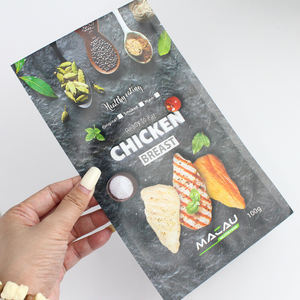 Custom Logo Pouch <b>Storage</b> Food Meat Seafood Fish Nut Three Side Sealed <b>Zipper</b> <b>Bag</b> Food Resealable Plastic Packaging <b>Bags</b> - Product Image 4