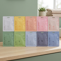 Masque facial quotidien en feuille K-Cosmetic Essence, pack de 10 types, K-Beauty fabriqué en Corée, bonne qualité, hydratant, soin à domicile, pour tous types de peau
