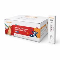 Kit de Prueba Combinada POCT para Detección Visual de Patógenos de Diarrea Intestinal Felina, Alta Especificidad, Cassette Veterinario POCT, Prueba de Antígeno GIA Felina