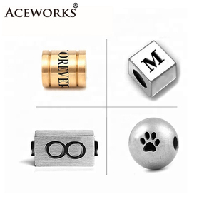 Fabricante Profesional de Cuentas de Acero Inoxidable de Alta Calidad Hechas a Medida con Logotipo Grabado por Láser - Product Image 4