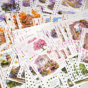 Lot de 20 feuilles d'autocollants, série de films de voyage, INS, manuel de paysages, matériel, autocollants décoratifs, 6 modèles - Product Image 2