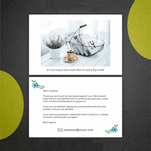 Échantillons Gratuits Cartes de Vœux d'<span class=keywords><strong>Anniversaire</strong></span> Personnalisées Cartes Postales Souvenirs Cartes de Remerciement Élégantes avec Logo - Product Image 5