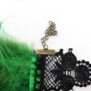Guantes de encaje con plumas de 45 colores, ideales para el Día de San Patricio y San Valentín, espectáculos burlescos y bailes de graduación, juguetes de coqueteo para adultos - Product Image 3