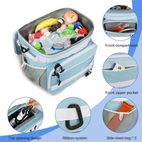 Sac isotherme pliable et portable personnalisé, étanche, pour pique-nique et camping, avec roulettes, en polyester, avec fermeture éclair