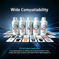 Encre DTF de qualité supérieure pour têtes d'impression Epson I3200A1 DX5 XP600, compatible avec Witcolor Grando Allwin pour l'impression par transfert thermique sur T-shirts et sweats à capuche