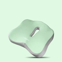 Coussin de siège en mousse à mémoire de forme de qualité supérieure pour le soulagement de la sciatique, respirant avec soutien lombaire pour le bureau/la voiture, conception antidérapante lavable