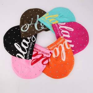 Bonnets d'hiver en tricot de haute qualité, personnalisés avec logo, jacquard, strass, vente en gros - Product Image 2