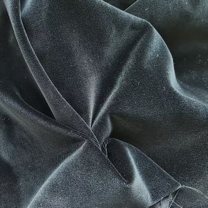 All'ingrosso tessuto di velluto di cotone 100% molto leggero tessuto di abbigliamento di colore nero - Product Image 6