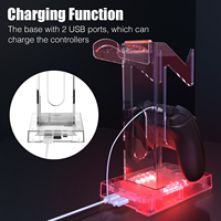 Support multifonctionnel RGB à 2 niveaux, support universel pour casque, support d'affichage pour manette/console portable