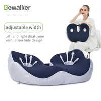 Coussin de siège de voiture et de bureau en mousse à mémoire de forme, antidérapant, pour soulager la sciatique, les douleurs dorsales et du coccyx, respirant, amovible, lavable, forme ergonomique
