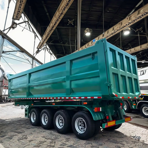 Remorque de camion semi-remorque benne basculante arrière en U de haute qualité 25m³ 32m³ - Product Image 6