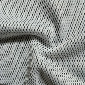 100 Polyester Mesh Knit Fabric For Sportswear Baseball Uniform