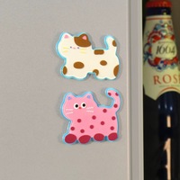 Créez votre propre aimant de réfrigérateur en acrylique miniature, mignon et personnalisé, avec un design de dessin animé, décoration magnétique créative