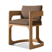 Ensemble de salle à manger de luxe pour jardin, mobilier en teck massif résistant aux intempéries, table et chaises d'extérieur pour villa et balcon
