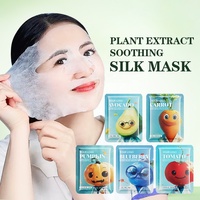 Masque Visage OEM Personnalisé à Marque Blanche Superaliment PDRN/NAD+ Masque en Tissu Éclaircissant Hydratant Antioxydant Tomate Myrtille