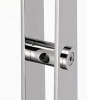 Poteaux d'escalier en acier inoxydable durables pour rampes en verre sans cadre