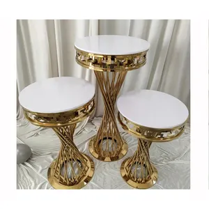 Baby Shower Decoration Props Hire Metal Table Cake Stand Pillar Gold Plinth