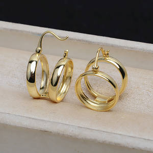 Componentes de joyería de plata S925: Bases para pendientes de doble abalorio de 16mm con anillo hueco, accesorios DIY para bolsos, semiterminados - Product Image 5