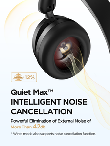 Auriculares Supraaurales 1MORE con Cancelación Activa de Ruido, Calidad de Sonido Hi-Fi, Bluetooth 5.3, Control Táctil, Color Negro - Product Image 2