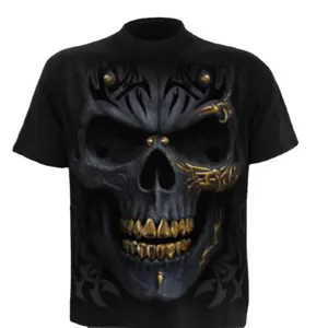 T-shirt vintage tendance pour homme, chemise de créateur pour homme de luxe, motif imprimé - Product Image 1