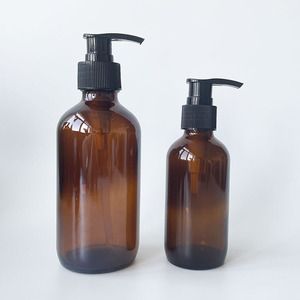 120ml Boston Round Amber 4oz Flacon pulvérisateur en verre avec pulvérisateur de brouillard fin en plastique pour le nettoyage fait <span class=keywords><strong>maison</strong></span> et l'aromathérapie - Product Image 5