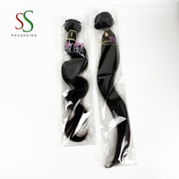 Sacs d'emballage en plastique pour extensions de cheveux à bandes (weft/closure/frontal/perruque/queue de cheval) - Nouveauté 2024, Vente Flash