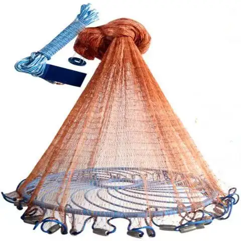 High Quality Nylon Monofilament Lines Throw Catch Drawstring Net Fishing Net