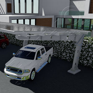 CHIKO Usine Offre Spéciale Abri de voiture solaire Nouveau produit Acier galvanisé à chaud Étanche Système de montage solaire Parking - Product Image 1