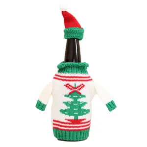Обложка для праздничного свитера со шляпой, сумка-холодильник для пива для рождественских украшений, самая продаваемая Изолированная кулер для банок