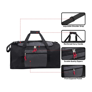 <b>Travel</b> Duffle Bag Spacious Weekender <b>Luggage</b> Carrying Case for Gym Trips Sports and Overnight Essentials - Product Image 4