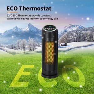 Power over heat tip over Safety protectionPowered Portable Little Electric Ceramic Infrared Ceramic Tower Space Heater - Product Image 4