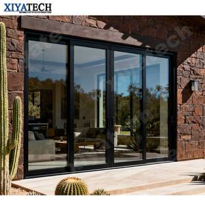 Xiyatech Nfrc Mới Nhất Thiết Kế Biệt Thự Nhà Bên Ngoài Đôi Cường Thấp E Kính 5 Bài Nhạc Patio Nhôm Cửa Trượt Cách Âm - Product Image 1