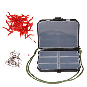Caja de Pesca de Plástico, 115 mm x 90 mm x 35 mm, Estuche Portátil para Almacenamiento de Cebo, Accesorios de Pesca para Exteriores - Product Image 4