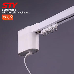 Su misura Mini elettrico motorizzato apertura tenda Tuya intelligente App Wifi Set per ufficio prodotti per la casa Mini tenda elettrica - Product Image 1