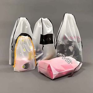 Bolsa de Polietileno Grande con Cierre de Cremallera Esmerilada, Impermeable, con Logotipo Personalizado Impreso, para Regalos, Ropa, Zapatos y Cuerdas - Product Image 3
