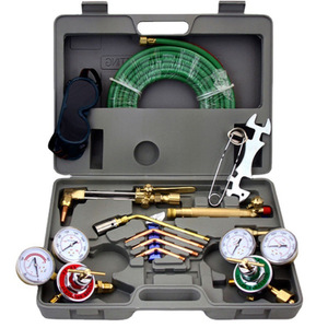 Kit de corte con soplete de oxíacetileno estilo americano, juego de herramientas de soldadura portátiles de latón para corte y soldadura de metales - Product Image 3