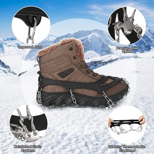 Woqi Ngoài Trời Không Trượt Ice Giày Grippers Spike Giày Tuyết Cleats Phụ Nữ Ma Thuật Spike Cho Khởi Động - Product Image 5