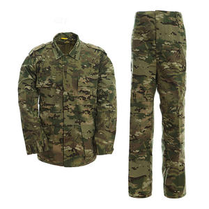 Conjunto de Chaqueta y Pantalones de Camuflaje BDU para Hombre, Resistente al Desgaste, para Entrenamiento al Aire Libre, Senderismo, Uniforme Táctico Verde ACU - Product Image 4