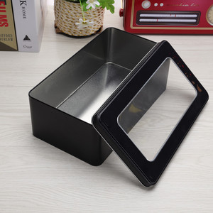 Hộp Thiếc Hình Chữ Nhật Với Pvc Window Hair Clipper <span class=keywords><strong>Set</strong></span> Make Up Brush Chủ - Product Image 3