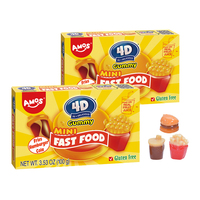 Moule à gelée Amos pour bonbons gélifiés 4D en forme de fast-food : Burger, Cola, Chips