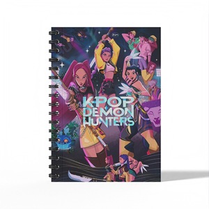 Kpop Demon Hunters Huntrix Peripheral Student A6 <strong>Notebook</strong> 55Pcs Coil <strong>Notebook</strong> School Supplies Students Stationery Wholesale Gift - Product Image 3