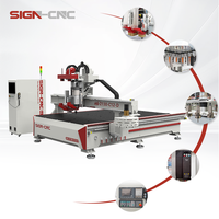 Disque ATC CNC 1530 2130 avec rangée de perceuses bois routeur CNC perceuse pour armoires et panneaux fabrication de meubles