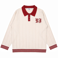 Pull tricoté personnalisé avec logo pour homme, motif jacquard décontracté, col rond, manches longues, coupe ample