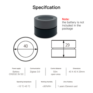 랑야오 지그비 3.0 스마트 노브 씬 스위치, 투야 스마트 홈 무선 리모컨 디머, 조명 및 에어컨용 벽 스위치 - Product Image 6